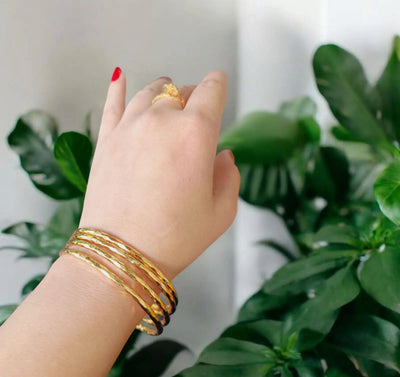 gold plated bangles