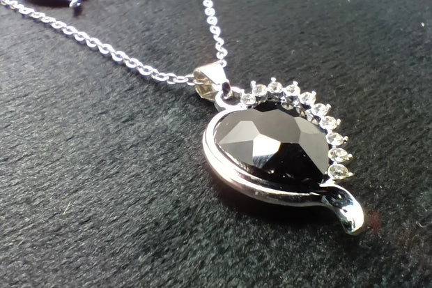 Heart Shaped Necklace With Earring Set 925