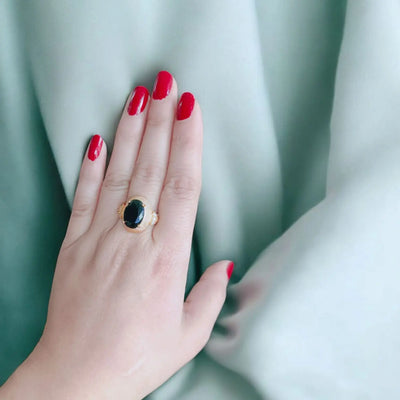 Black Stone Ring 