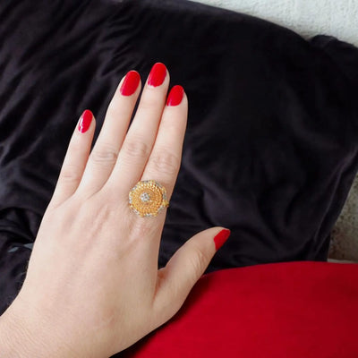 Circle Gold Polish Ring