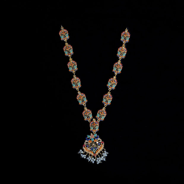 Nortan Mala With Earrings And Bindiya