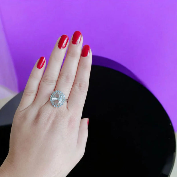Pearl Stone Ring White