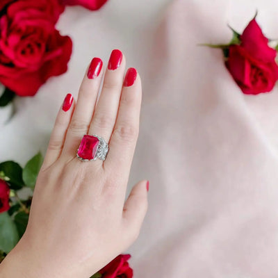 Big Red Stone Ring