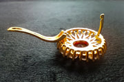 Sunflower Shape Fashion Boho Alloy Red  Earrings